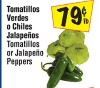 El Super Tomatillos or Jalapeño Peppers offer