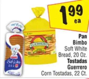 El Super Soft White Bread, 20 Oz., Corn Tostadas, 22 Ct offer