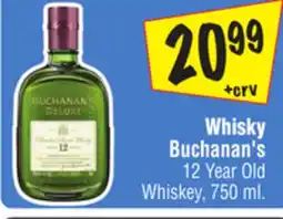 El Super Buchanan's 12 Year Old Whiskey offer