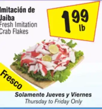 El Super Fresh Imitation Crab Flakes offer