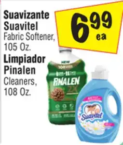 El Super Suavitel Fabric Softener, 105 Oz. or Pinalen Cleaners, 108 Oz offer