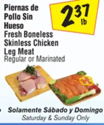 El Super Fresh Boneless Skinless Chicken Leg Meat offer