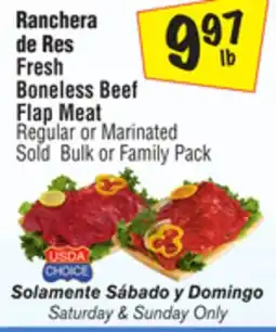 El Super Fresh Boneless Beef Flap Meat offer