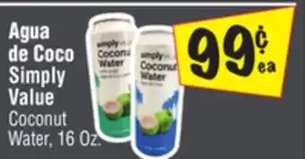 El Super Simply Value Coconut Water offer