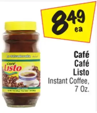 El Super Café Listo Instant Coffee offer