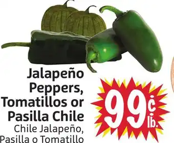 Foodmaxx Jalapeño Peppers, Tomatillos or Pasilla Chile offer