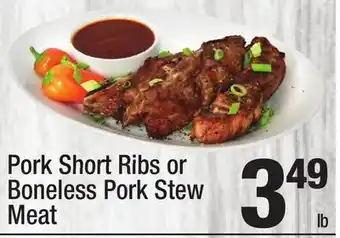 Super King Markets Pork Short Ribs or Boneless Pork Stew Meat offer