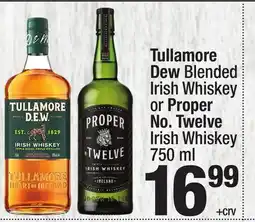 Super King Markets Tullamore Dew Blended Irish Whiskey or Proper No. Twelve Irish Whiskey offer