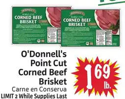 Foodmaxx O'Donnell's Point Cut Corned Beef Brisket offer