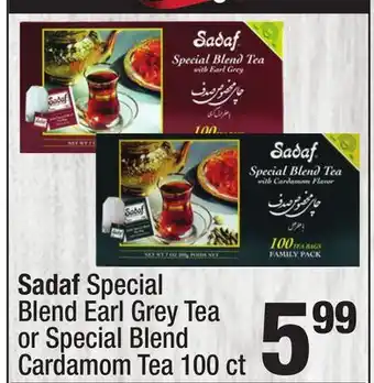 Super King Markets Sadaf Special Blend Earl Grey Tea or Special Blend Cardamom Tea offer