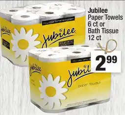 Super King Markets Jubilee Paper Towels 6 ct or Bath Tissue 12 ct offer