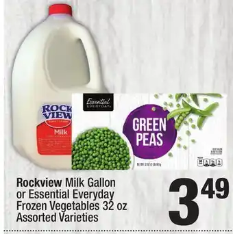 Super King Markets Rockview Milk Gallon or Essential Everyday Frozen Vegetables 32 oz offer