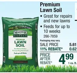 Menards Master Garden Premium Lawn Soil - 1 cu. ft offer