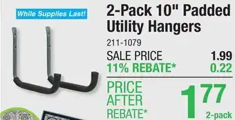 Menards Performax 10 Padded Utility Hanger - 2 Pack offer