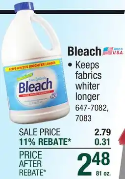 Menards Solutions Concentrated Bleach - 81 oz offer