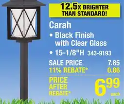 Menards Patriot Lighting Carah Solar LED Path Landscape Light offer