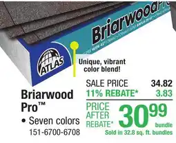 Menards Atlas Briarwood Pro High Definition Blackstone Architectural Roofing Shingles (32.8 sq. ft.) offer