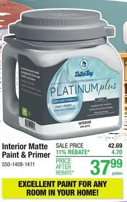 Menards Dutch Boy Platinum Plus Interior Matte Sprig Of Green 100% Acrylic Paint + Primer - 1 gal offer