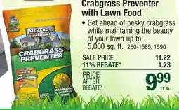 Menards Menards Premium Crabgrass Preventer Lawn Fertilizer - 5,000 sq. ft. (Central Formula) offer