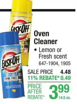 Menards EASY-OFF Heavy Duty Oven Cleaner - 14.5 oz offer