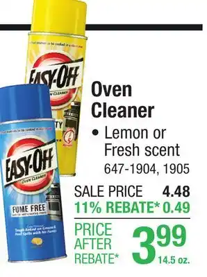 Menards EASY-OFF Heavy Duty Oven Cleaner - 14.5 oz offer