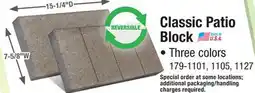 Menards 8 x 16 Gray Classic Patio Block offer