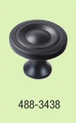 Menards Mastercraft Matte Black Cabinet Knob offer