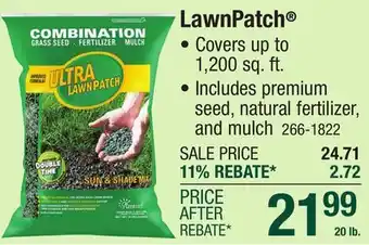 Menards Amturf Ultra LawnPatch Sun & Shade Mix Grass Seed - 20 lbs offer