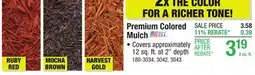 Menards Wood Ecology's Premium Ruby Red Mulch - 2.0 Cu. Ft offer