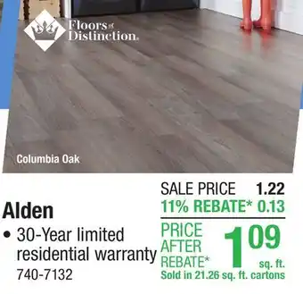 Menards Floors of Distinction Alden Columbia Oak 8-1/32 x 47-5/8 Laminate Flooring (21.26 sq.ft/ctn) offer