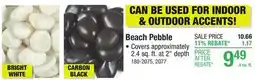 Menards MS International Carbon Black Polished Pebble offer