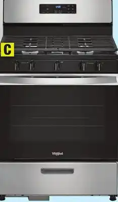 Menards Whirlpool 30 5.1 cu. ft. Stainless Steel Gas Range offer