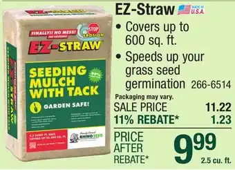 Menards EZ-Straw Seeding Mulch - 2.5 cu.ft offer