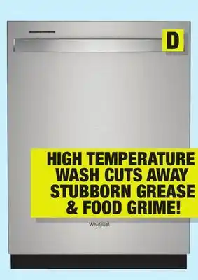 Menards Whirlpool 5-Cycle Fingerprint Resistant Stainless Steel Built-In Dishwasher with AI Intelligent Wash offer