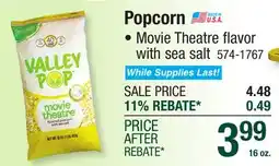 Menards Valley Pop Movie Theatre Popcorn - 16 oz offer