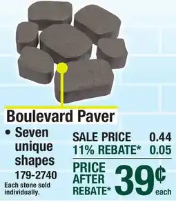 Menards Charcoal Boulevard Paver offer