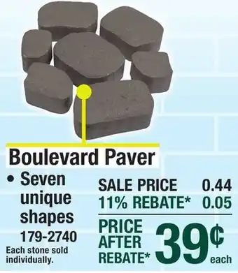 Menards Charcoal Boulevard Paver offer