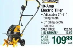 Menards Yardworks 11 10-Amp Corded Electric Tiller/Cultivator offer