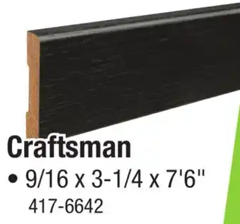 Menards Mastercraft Prefinished Black Oak 9/16 x 3-1/4 x 7' 6 Craftsman Casing WM433 offer