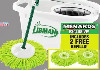 Menards Libman Lightning Spin Mop System - 3 Total Refills offer