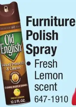 Menards Old English Lemon Furniture Polish Spray - 12.5 oz offer