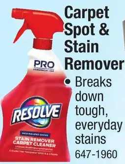 Menards Resolve Triple Action Carpet Spot & Stain Cleaner - 32 oz offer