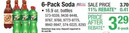 Menards Canada Dry Ginger Ale Soda 16.9 oz Bottles - 6 Pack offer