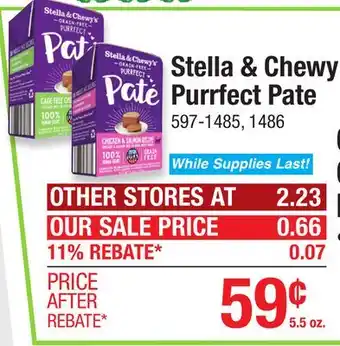 Menards Stella & Chewy's Cage-Free Chicken Pate Wet Cat Food - 5.5 oz offer