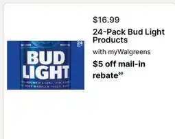 Walgreens 24-Pack Bud Light Products offer