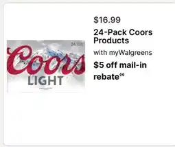 Walgreens Coors Products offer