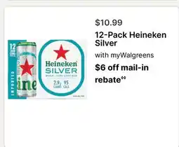 Walgreens 12-Pack Heineken Silver offer