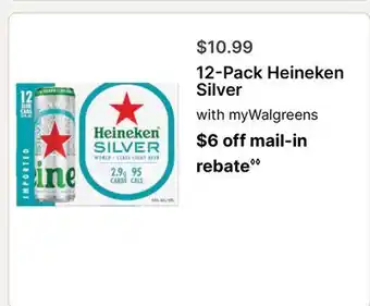 Walgreens 12-Pack Heineken Silver offer