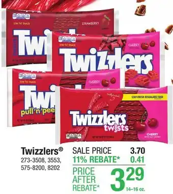 Menards Twizzlers Strawberry Twists - 16 oz offer