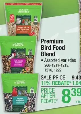 Menards Enchanted Garden Ultra Premium Happy Birds, Sad Squirrels Wild Bird Food Seed Blend - 5 lb offer